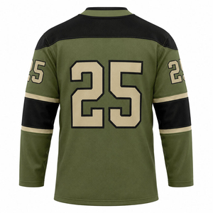 Maillot de hockey sur glace pour hommes, femmes et jeunes, avec logo d'équipe, pour compétition et entraînement, design personnalisé, taille variée - Product Image 3
