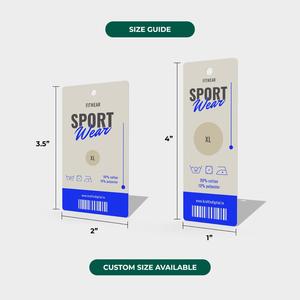 Non Tear Hang Tags Synthetic <b>Paper</b> Clothing Tags Waterproof Tear Resistant Apparel Tags with String - Product Image 2