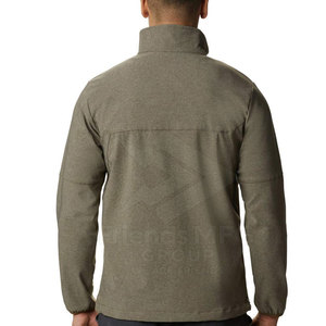 Veste d'hiver softshell pour homme, coupe ajustée, col montant, logo frontal, écologique, légère, personnalisable, haute qualité, vente en gros - Product Image 2