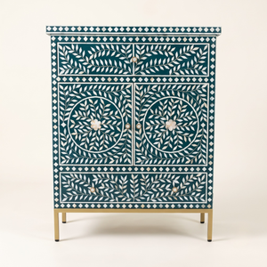 High Quality Handmade Floral Pattern Bone Inlay Bedside <b>Table</b> Living Room Ottoman Nightstand <b>End</b> <b>Table</b> - Product Image 1