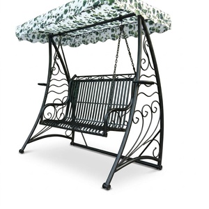 Balançoire de jardin en fer forgé victorien pour 2 personnes, robuste, antirouille, galvanisée à chaud - Product Image 1