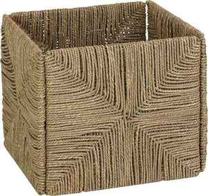 Best Choice Seagrass Storage <b>Basket</b> Handwoven Household Eco-Friendly <b>Square</b> Natural Box for Home Organization Rustic Vintage - Product Image 1