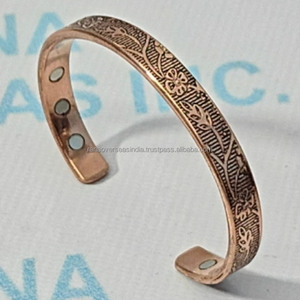 Pulsera Magnética de Cobre Moderna y Ecológica para Meditación y Yoga, para Equilibrio Energético, Joyería Espiritual, Movilidad Articular - Product Image 2