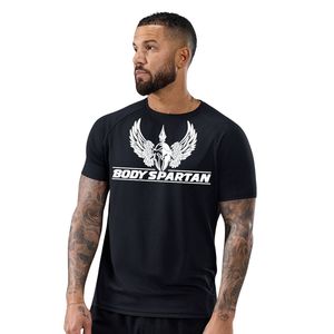 เสื้อยืดคอกลมแขนสั้นผู้ชาย ผ้าฝ้าย 100% สวมใส่สบาย เหมาะสำหรับออกกำลังกาย ระบายอากาศได้ดี เป็นมิตรกับสิ่งแวดล้อม เนื้อผ้านุ่ม ใส่ได้ในช่วงฤดูร้อน เหมาะสำหรับใส่ไปยิม - Product Image 1