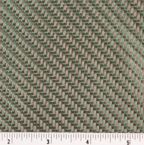 Fil de tissu en fibre de carbone vert pailleté fixe - Product Image 5