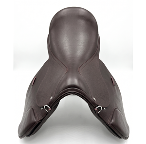 Selle d'équitation anglaise en cuir véritable de qualité supérieure, équipement d'équitation durable, selle d'entraînement confortable - Product Image 5