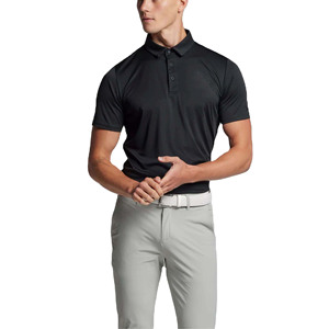 Polo homme en coton, tissu piqué respirant, doux, décontracté, col classique, haut d'été pour homme, élégant, manches courtes, style smart casual. - Product Image 1