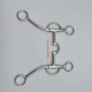 Bocado de Estilo Occidental, Hecho de Acero Inoxidable 304, con Centro Giratorio - Product Image 3