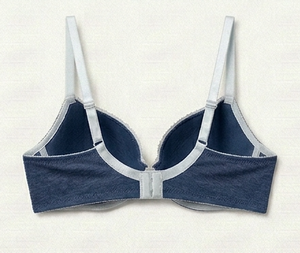 Soutien-gorge sans armatures pour femme, couleur unie, bonnet complet, dos en Y, bretelles réglables, respirant, en tricot de spandex et polyester, coupe confortable - Product Image 2