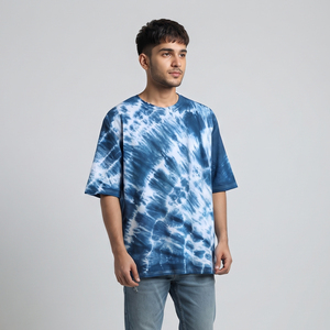 Camiseta Oversize de Hombre con Lavado Ácido, Hombros Caídos, Manga Corta, Secado Rápido, Ropa Deportiva de Verano para Hombre - Product Image 1