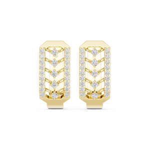 Pendientes de gota de círculo de plata cepillada minimalista de 10K de Moreman Jewels - Product Image 6