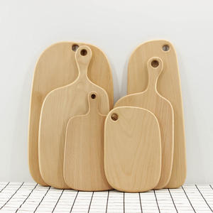 Tabla de cortar de madera maciza, tabla para picar verduras, tabla de cortar de madera, bandeja para servir, tabla para pan con asa - Product Image 1