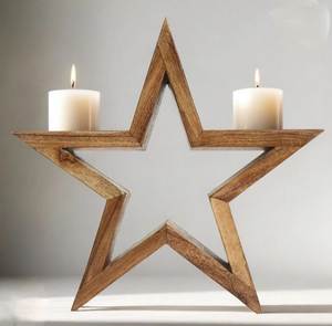 Juego de 3 Portavelas Rústicos de Madera con Diseño de Corteza, Regalos de Navidad, Portavelas para Velas de Té, Vajilla, Portavelas al Mejor Precio - Product Image 6