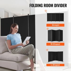 Divisorio Pieghevole a 4 Pannelli - Schermo Portatile per Privacy dal Design Semplice, Separatore Autoportante per Ambienti - Product Image 5