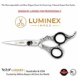 Navaja de Afeitar Recta Vintage Luminex Impex con Mango de Concha de Abulón y Acero al Carbono, Lista para Usar en Barberías y Salones - Product Image 5