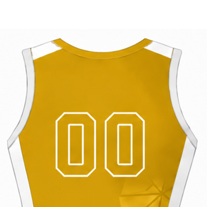 Maillot de football jaune doré sans manches, uniforme sportif, tenue d'entraînement d'équipe, vêtements personnalisés, vêtements de performance - Product Image 4