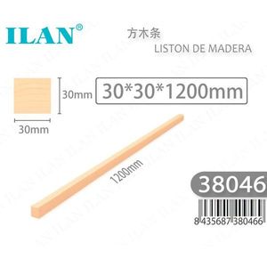 Listello di legno quadrato ILAN 30x30x1200mm per progetti fai-da-te di falegnameria - Product Image 3