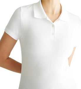 <b>Women's</b> white Short Sleeve for Shirt Solid Color Breathable <b>Compressed</b> Jersey Quick Dry Knitted Casual Sport <b>Top</b> - Product Image 2