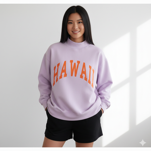 Sudadera de Cuello Alto para Mujer, Personalizada, 100% Algodón, 300g, Transpirable, Invierno/Otoño, Estampado Frontal, Talla Grande - Product Image 1