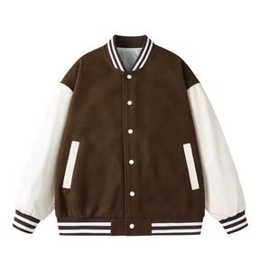 High Quality High Street Eco-Friendly Breathable Wool Custom <b>Men's</b> College Baseball <b>Bomber</b> <b>Varsity</b> <b>Jacket</b> Manufacturer - Product Image 1