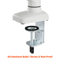 Soporte de Escritorio para Monitor Individual AUKI de Alta Resistencia, Brazo para Monitor con Resorte de Gas VESA, 13-32 Pulgadas, Capacidad de 8 kg +90 ° /-45 °   Inclinación de 360 grados °   Rotación