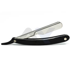 Rasoir professionnel pour barbier, lame en acier inoxydable, manche en plastique, rasoirs et shavettes personnalisés OEM, vente en gros, approvisionnement en vrac - Product Image 5