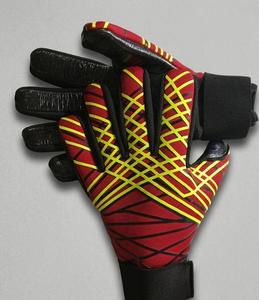 Guantes de Portero de Fútbol Personalizados SUBHAY, Rojos y Amarillos, de Látex, con Dedos Completos, Antideslizantes, con Correa de Muñeca Ajustable, Unisex, Deportivos - Product Image 5