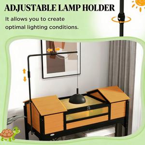 กรงเต่า บ้านเต่าแสนสบายสำหรับสัตว์เลื้อยคลานและสัตว์ครึ่งบกครึ่งน้ำ - Product Image 5