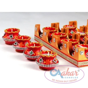 Bougie sans fumée Aakar TC 101 Kanchan Kalash pour la Pooja et la décoration des fêtes - Product Image 4