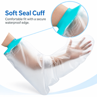 FIRSTAR Housse de protection imperméable pour plâtre, à manches longues, pour adultes - Protection pour les plaies sous la douche et le bain