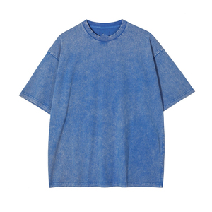 Camiseta con efecto acid wash 100% algodón, oversize, tallas grandes, con estampado gráfico, camisetas para hombre con logo impreso, camiseta vintage para hombre, ropa al por mayor. - Product Image 3