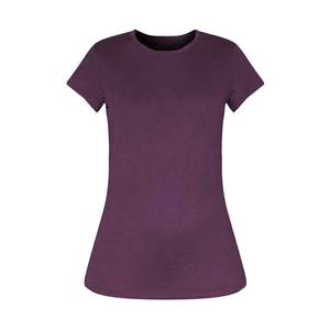 Summer Cotton Blend Basic Slim Fit T-Shirt Crew Neck T Shirt Oversize Girls Tee TShirt Custom OEM Blank Plain Solid T Shirts - Product Image 6