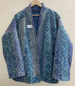 Veste en coton matelassée à imprimé floral vintage automne/hiver, col mandarin, manches longues - Imperméable et respirante - Product Image 6