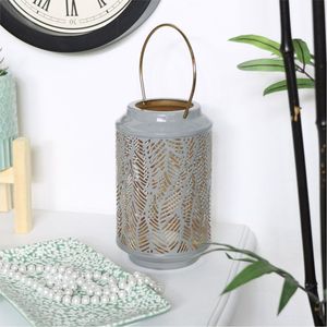 Luxury Gold Metal Mesh Candle Lantern Vintage Hollow Hanging Iron Pillar Candle Holder Centerpiece Wedding Table Home Decorative - Product Image 4