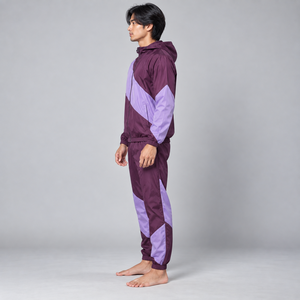 Ensemble de survêtement en nylon pour hommes, personnalisé, léger, pour l'entraînement sportif, deux pièces, vente en gros - Product Image 6