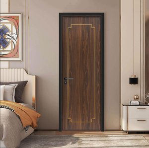 Puerta Interior de Madera de Diseño Minimalista Contemporáneo, Diseño Liso y Estable de 800 × 2000 mm, Puertas de Entrada de Empuje y Tracción para Casa y Hotel - Product Image 4