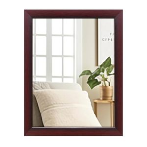 Classic Rectangular Wooden <b>Frame</b> Wall Mirror Decorative Vanity Mirror for Bedroom Living Room Bathroom Home Decor - Product Image 1