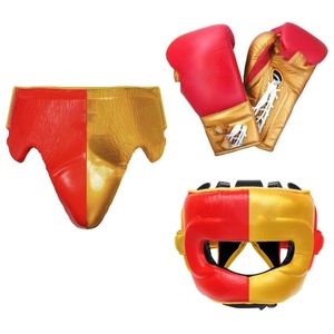 Fabricant professionnel, meilleures ventes, protections de tête et de cuisse pour usage longue durée, avec ensemble de boxe, produits de boxe de qualité supérieure, ensembles de sparring. - Product Image 3
