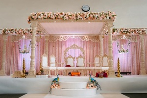 Prestigioso Mandap Indio para Bodas Avni, Maravilloso Mandap para Bodas Gujarati, Conjunto de Mandap Imperial Avni para Decoración de Eventos en EE. UU. - Product Image 6