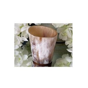 Ensemble de vases à fleurs en corne de buffle antique, finition naturelle, décoration d'intérieur pour mariages et décorations de table, deux tailles disponibles - Product Image 4