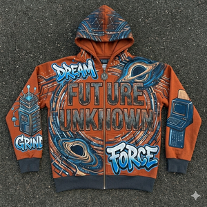 Sweat à capuche respirant en polaire solide de haute qualité avec motif graphique, poche, pour homme et femme, style urbain streetwear, impression personnalisée OEM - Product Image 2