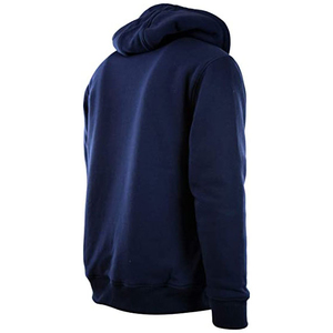 Sudadera con Capucha y Cierre de Cremallera para Hombre, Color Azul Marino, Forro Polar, Diseño Sólido, Informal, Cálida para Invierno, Corte Regular - Product Image 6