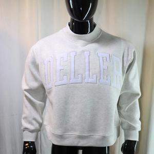 DELLER Damen Winter Mock Neck 450 GSM Sweatshirts mit individuellem Namens-Applikations-Stickerei, Oversized Boxy Fit, 100% Baumwollfleece French Terry - Product Image 5