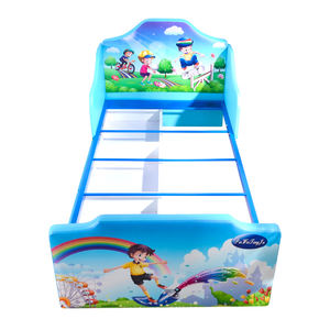 Lit pour tout-petit en bois massif, cadre rembourré en velours, taille double, 2+ ans, moderne, écologique, durable, chambre à coucher, école, hôpital, salon - Product Image 5