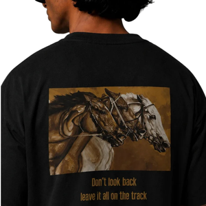 Camiseta Gráfica para Hombre, Cuello Redondo, Manga Corta, Estampado de Caballo, Corte Holgado, Estilo Urbano, Informal, de Algodón, Venta al por Mayor, Personalizable, a la Moda - Product Image 4