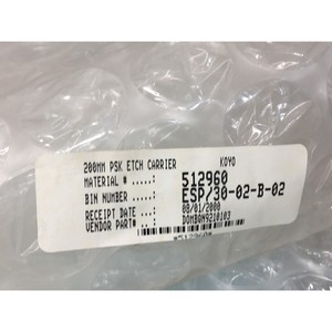 KOYO DOMBQN9210103 200MM PSK ETCH CARRIER WAFER - อุปกรณ์และชิ้นส่วนเซมิคอนดักเตอร์ระดับโลกที่เชื่อถือได้ - Product Image 5