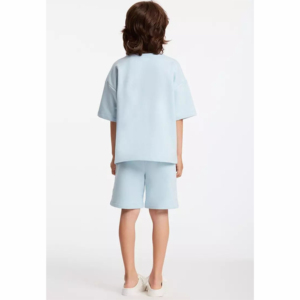Conjunto de Ropa de Verano para Bebé, Color Sólido, Conjunto de Dos Piezas de Camiseta de Manga Corta y Pantalones Cortos para Niño, Conjunto de Algodón para Bebé - Product Image 2