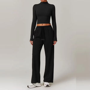 Nouvelle Collection 2026 – Ensembles de Pantalons de Yoga Imprimés pour Femmes avec Logo Personnalisé, Taille Élastique, Séchage Rapide, Durables et Respirants en Polyester/Nylon - Product Image 1