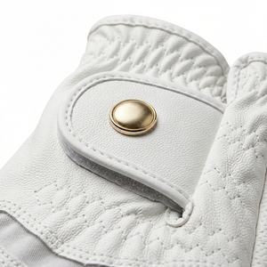 Dernier modèle OEM Gants de golf sportifs imperméables avec sangle de poignet réglable et fermeture auto-agrippante unisexe en cuir véritable respirant pour la main gauche - Product Image 6