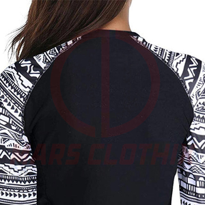Full Printed <b>Women</b> <b>Compression</b> Shirt Rash Guard Custom Sublimation Design Logo Long Sleeve Ladies Rash Guard - Product Image 5